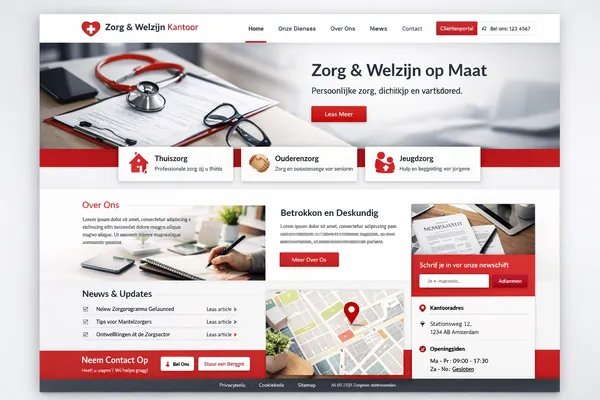 Healthcare website design