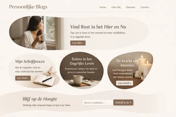 Minimalist blog design