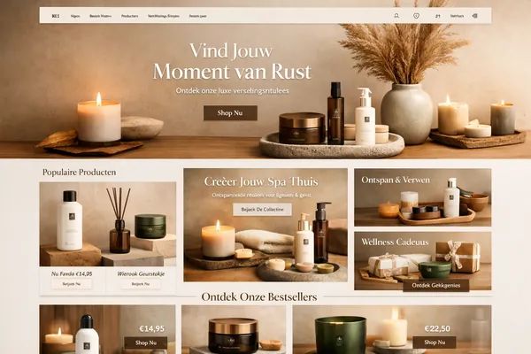 Minimalist webshop design